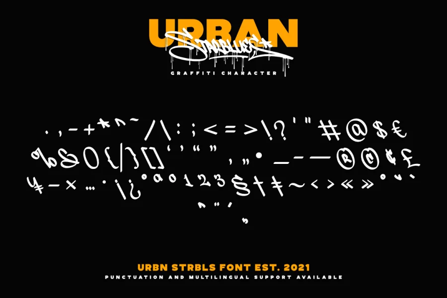 Urban Starblues Demo Font preview 9