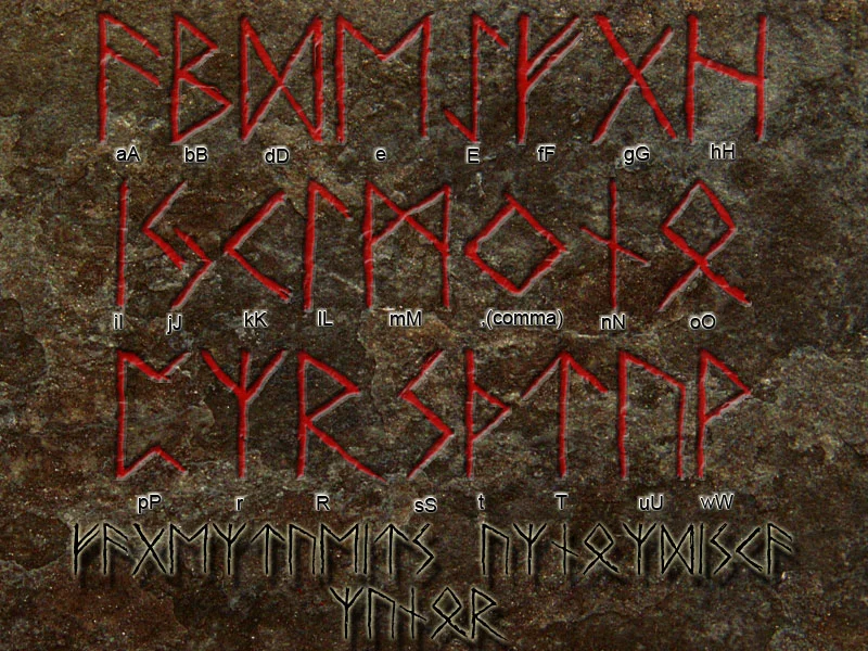 Urnordiska Runor Font