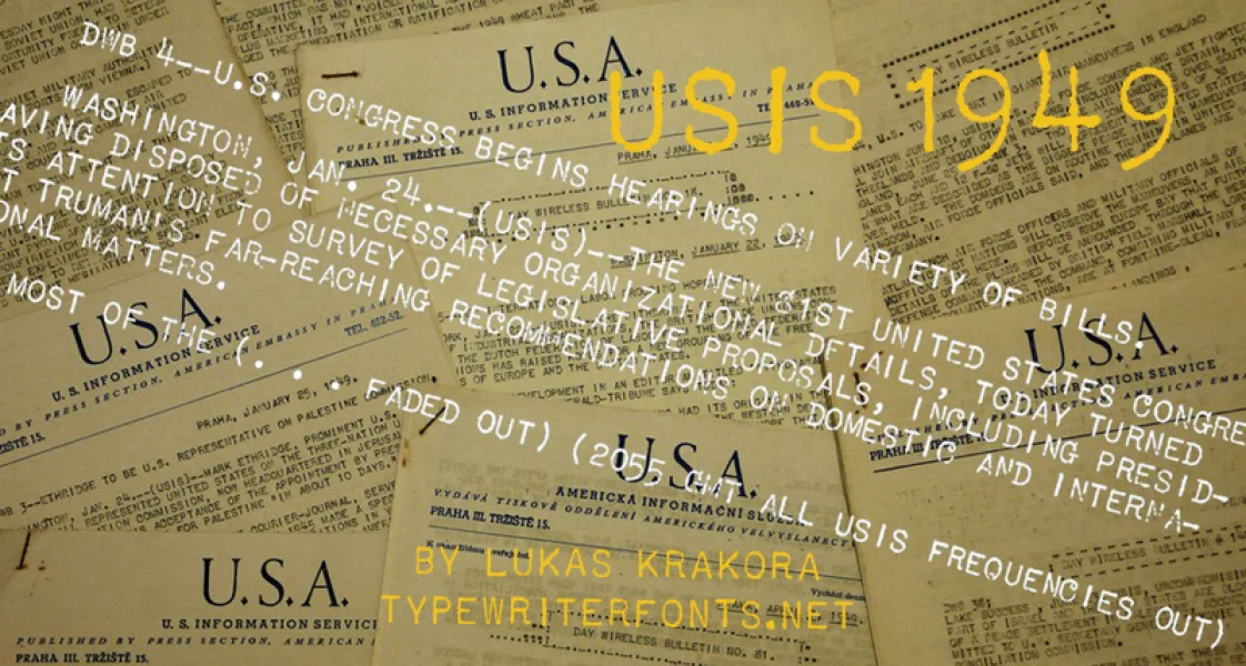 USIS 1949 Font