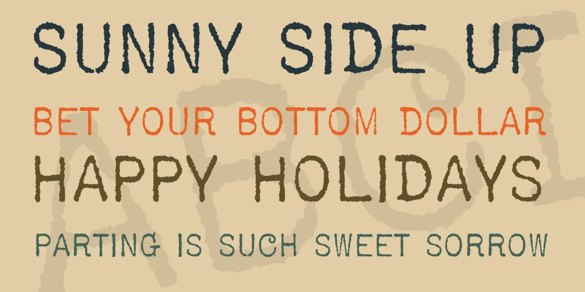 USIS 1949 Font preview 4