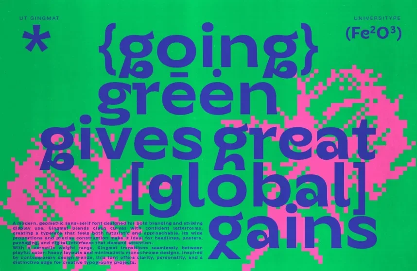 UT Gingmat Font preview 6