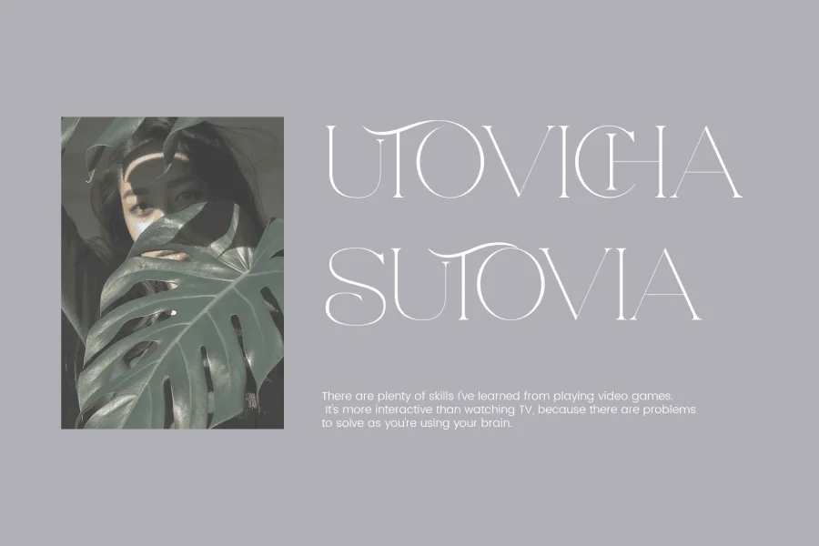Utorus Font preview 2
