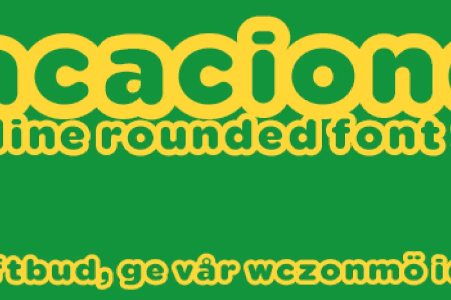 Vacaciones ffp Font preview 2