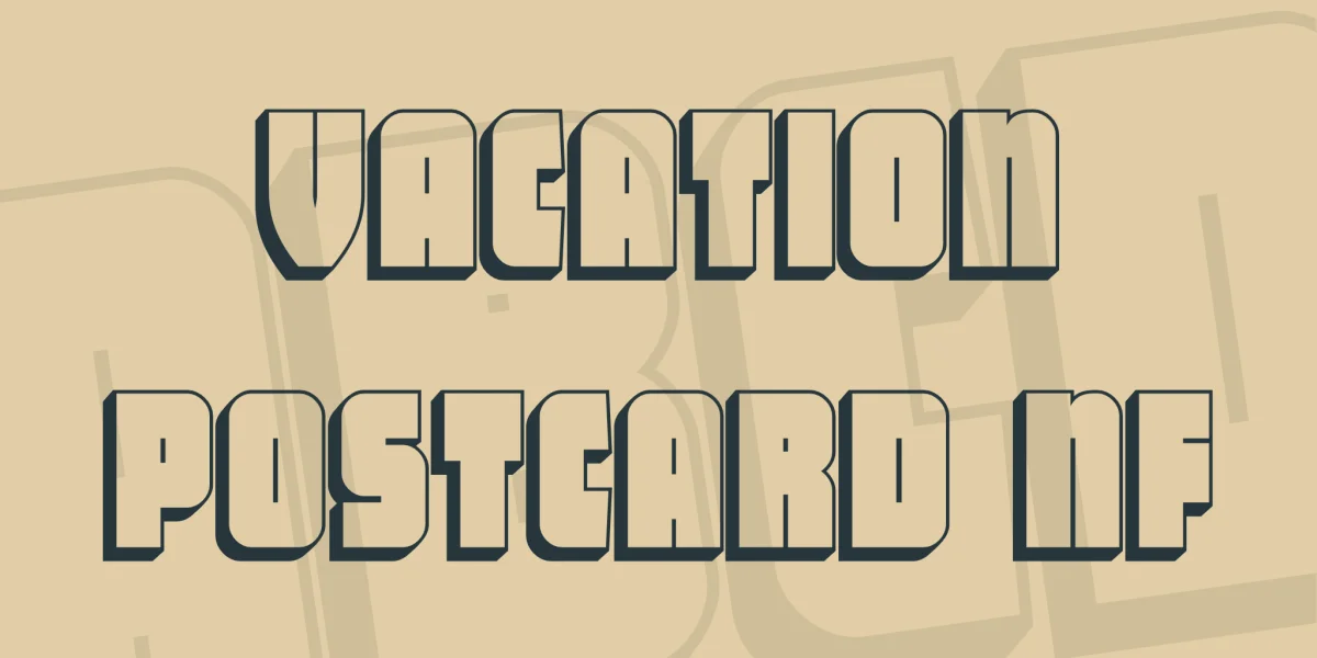 Vacation Postcard NF Font
