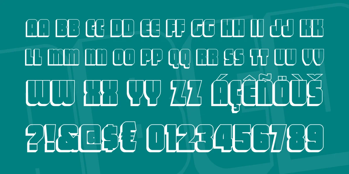 Vacation Postcard NF Font preview 2