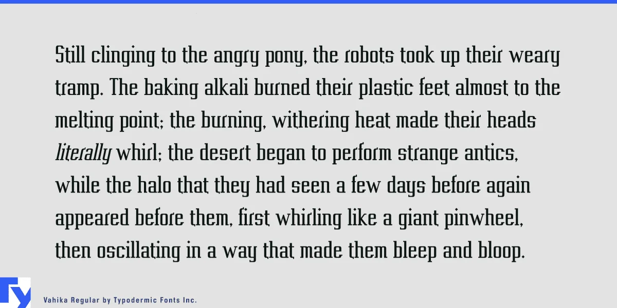 Vahika Font Family preview 3