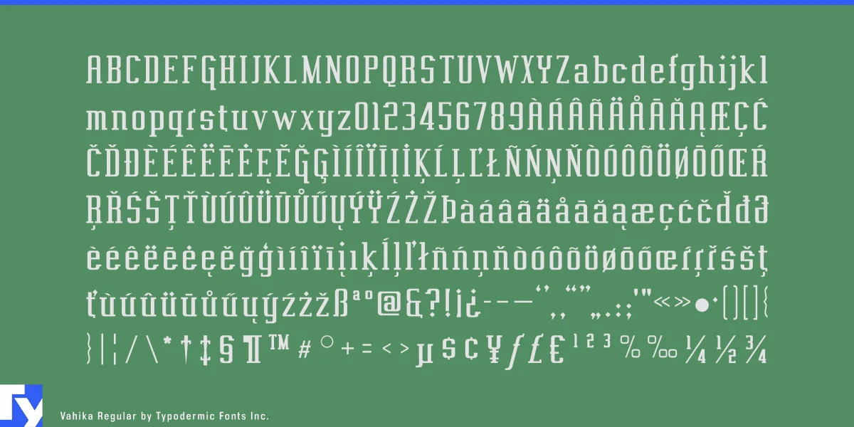 Vahika Font Family preview 5
