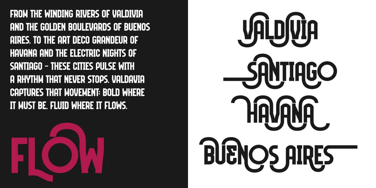 Valdavia Font preview 2