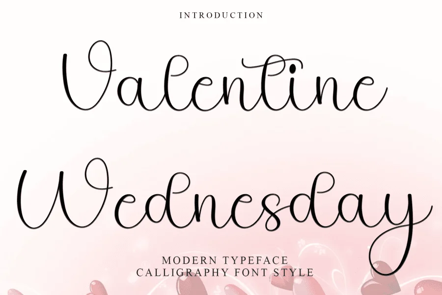 Valentine Wednesday Font