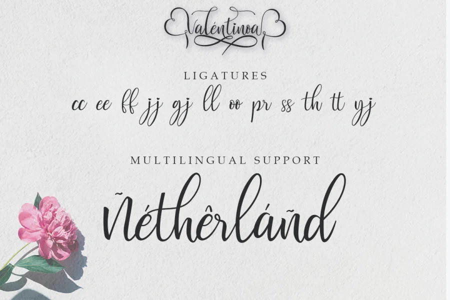 Valentinoa Font preview 9