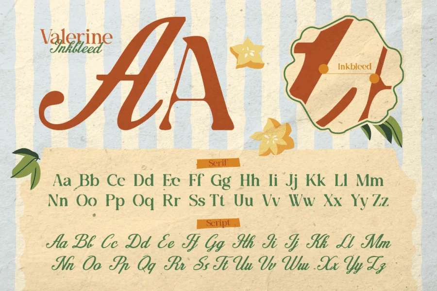 Valerine Font preview 2