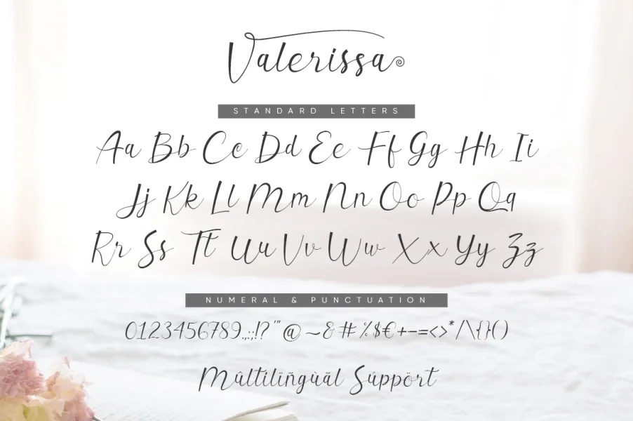 Valerissa Personal Use Font preview 7