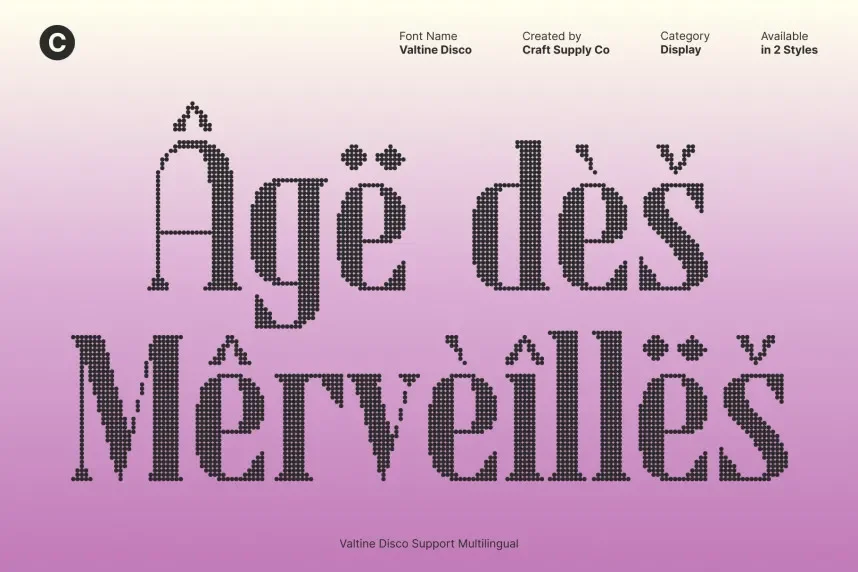Valtine Disco Font preview 5