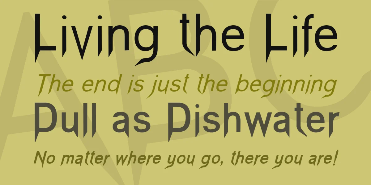 Vampetica Font Family preview 2