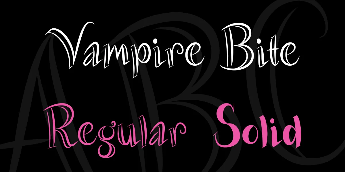 Vampire Bite Font Family preview 2