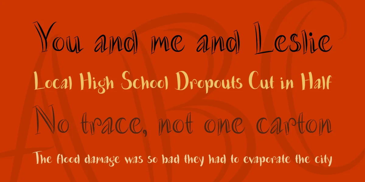 Vampire Bite Font Family preview 5