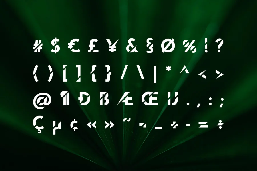 VanemNonCommercial Font preview 3