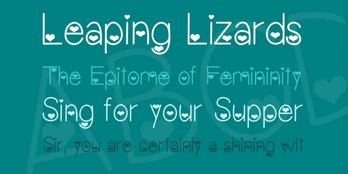 Vanessas Valentine Font preview 2
