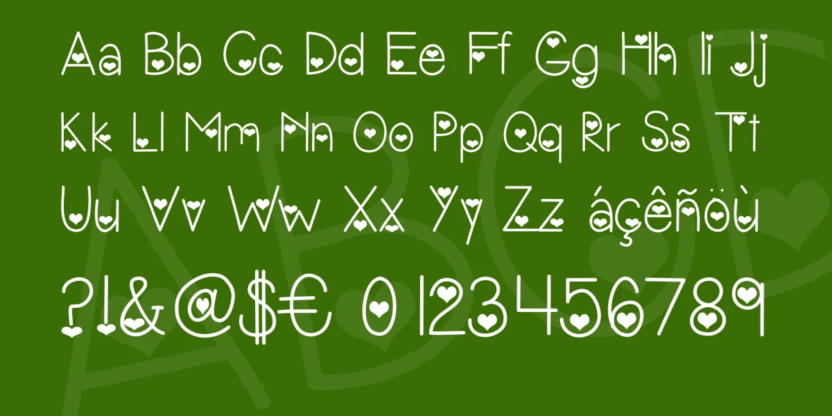 Vanessas Valentine Font preview 4