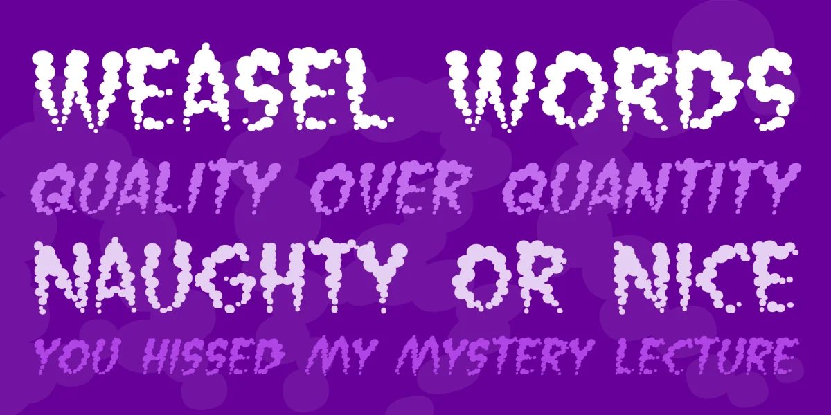 Vaporized BB Font Family preview 2