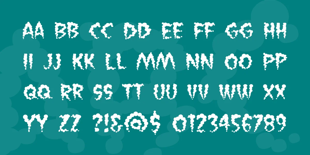 Vaporized BB Font Family preview 3