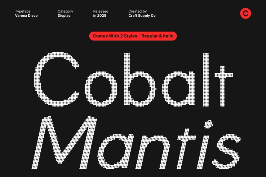 Varena Disco Font preview 3