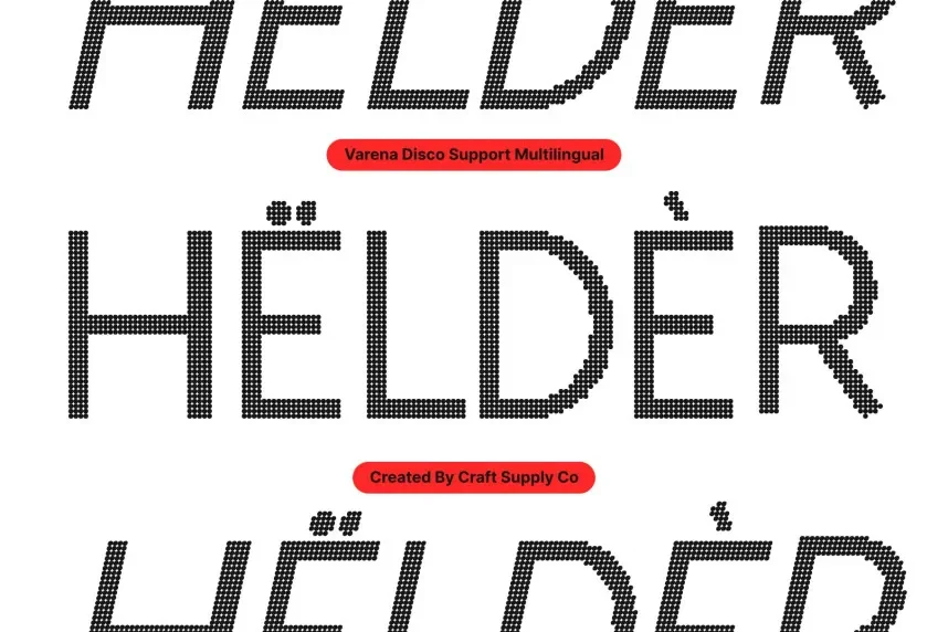 Varena Disco Font preview 5