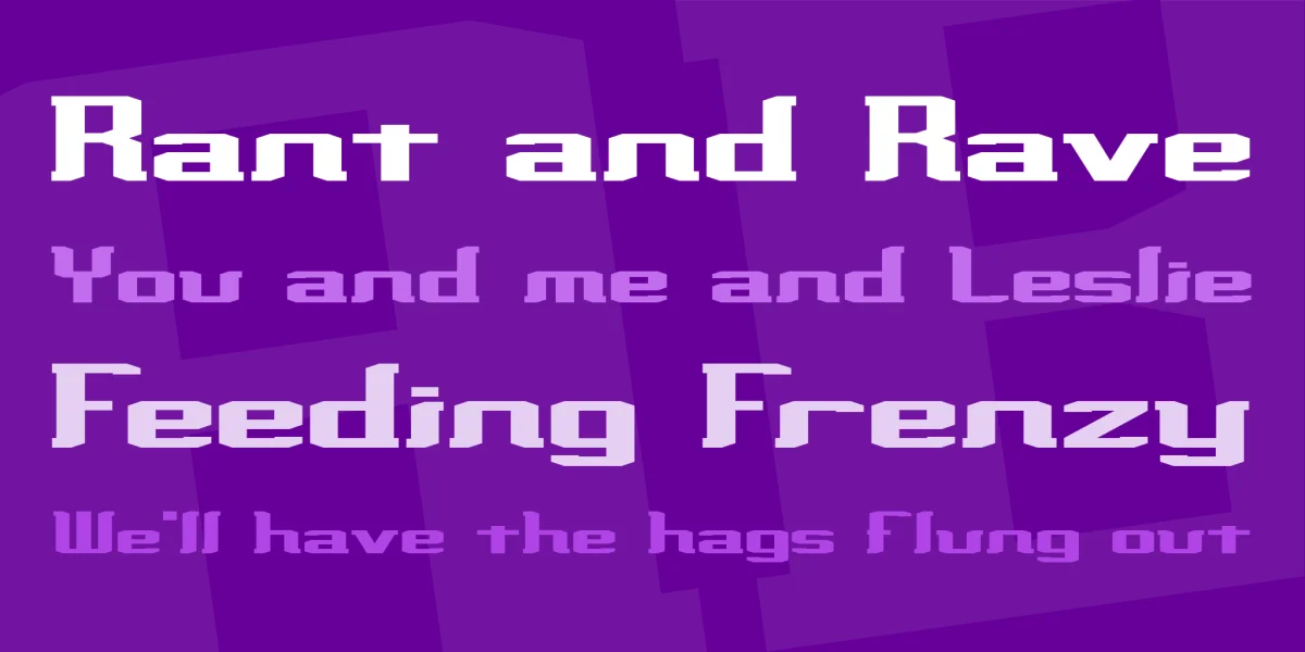 Variance Font preview 2