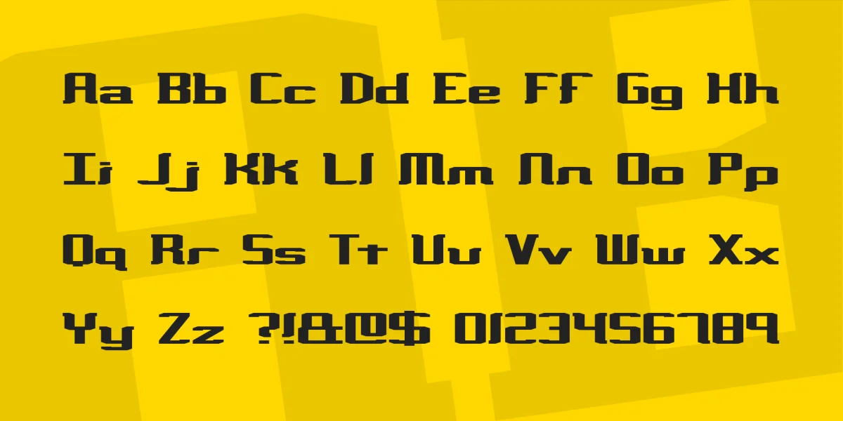 Variance Font preview 3