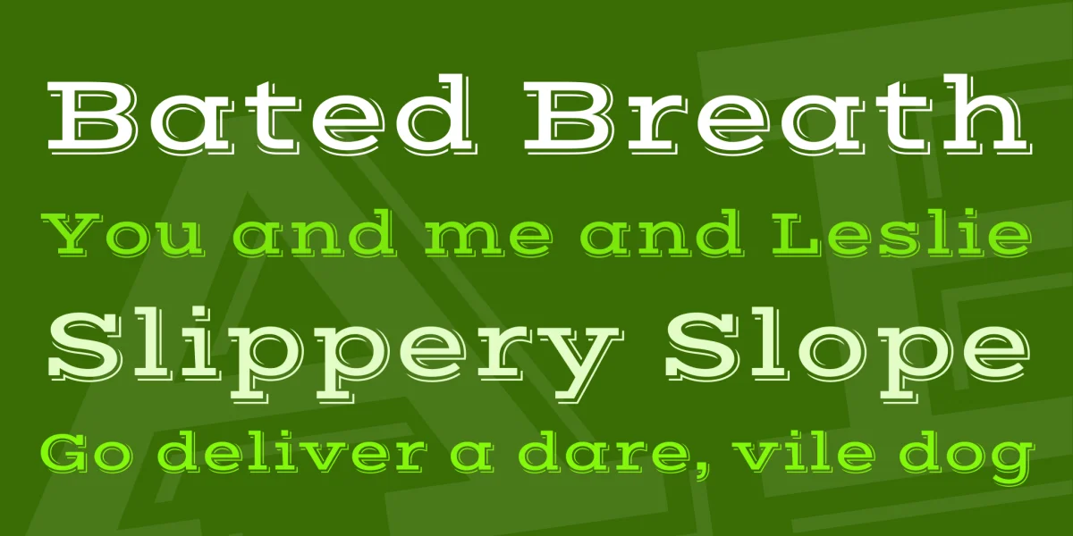 Vast Shadow Font preview 2
