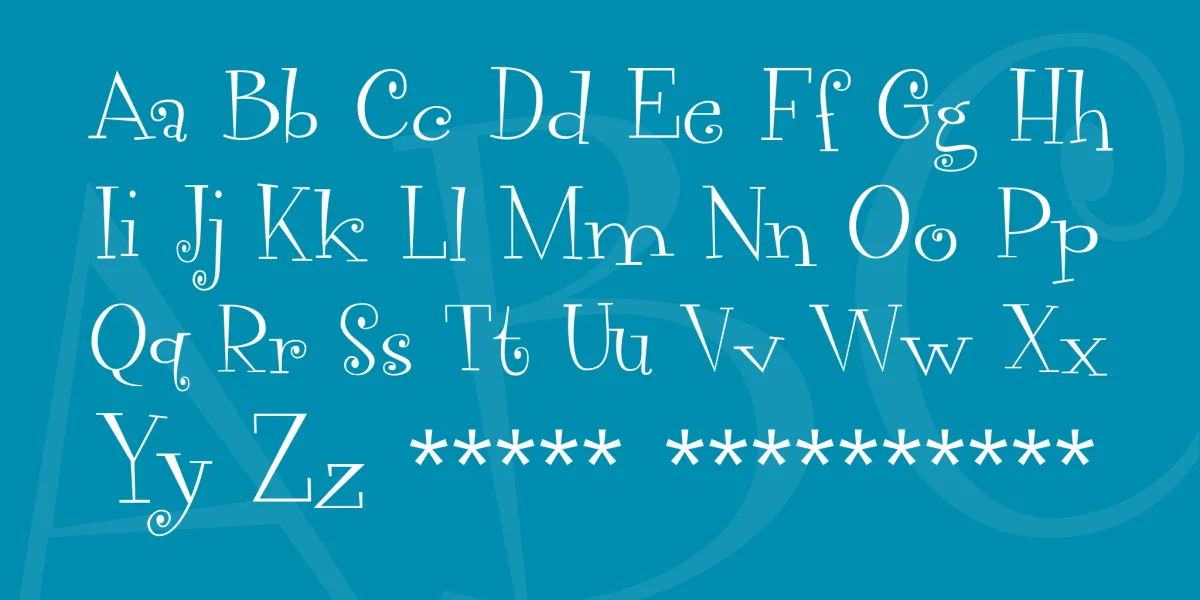 Vegacute DEMO Font preview 4
