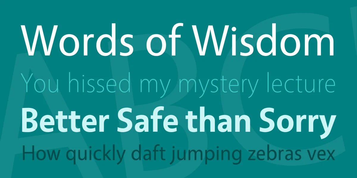 Vegur Font Family preview 2