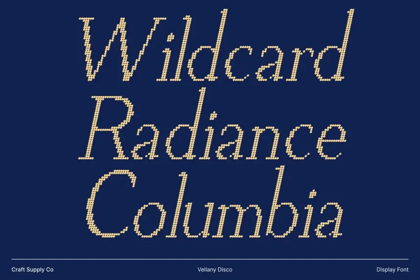 Vellany Disco Font preview 3