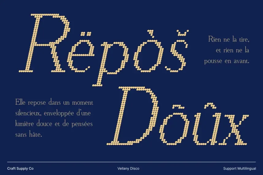 Vellany Disco Font preview 5