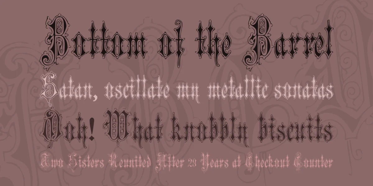 Verzierte Favorite Font preview 2