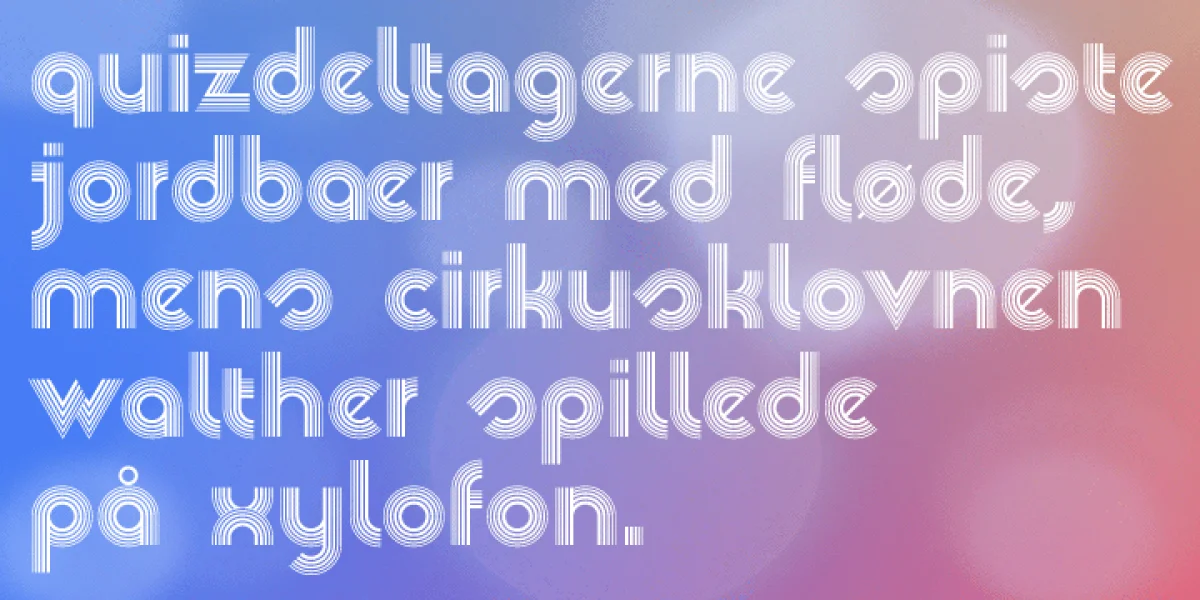 Veselka 4F Font preview 2