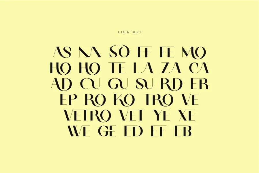 Vetro DEMO Font preview 12