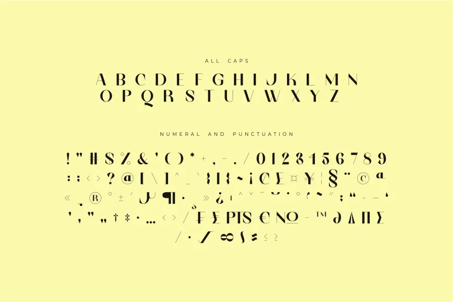 Vetro DEMO Font preview 14