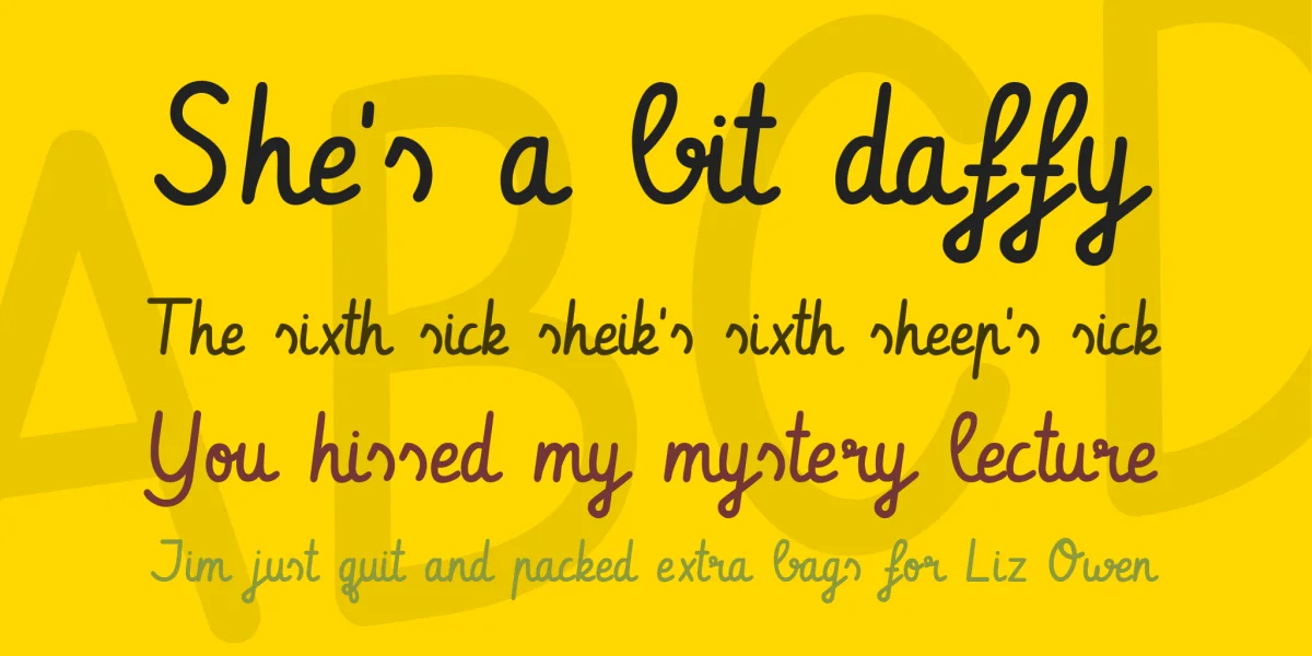 Vibur Font preview 2