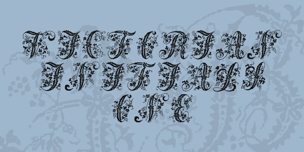 Victorian Initials One Font