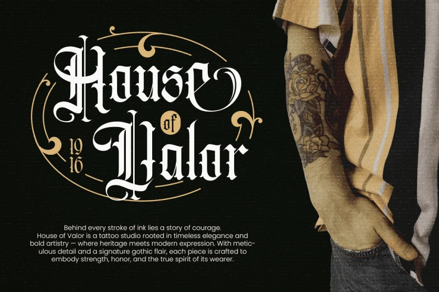 Vighty Font preview 2