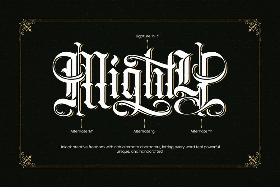 Vighty Font preview 7