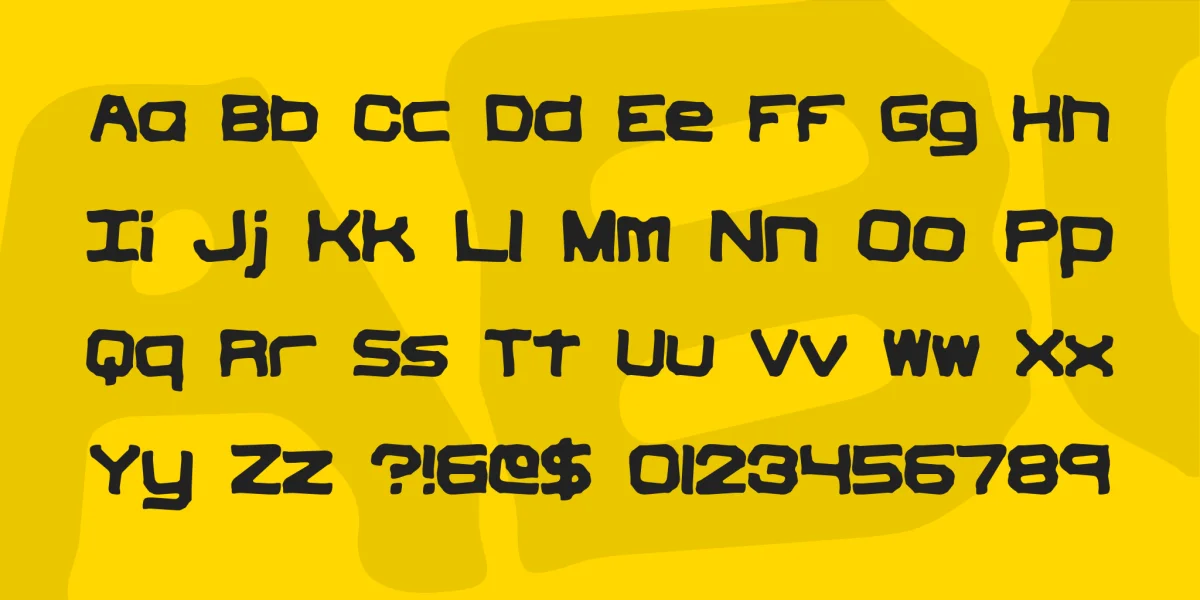 Vindictive Font preview 3