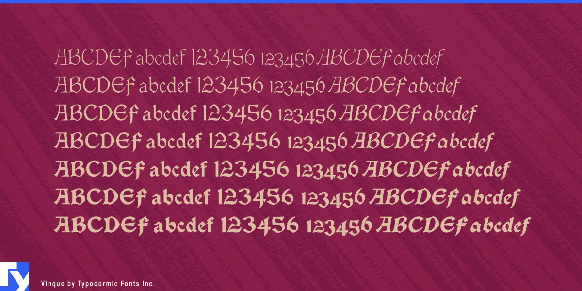 Vinque Font preview 2