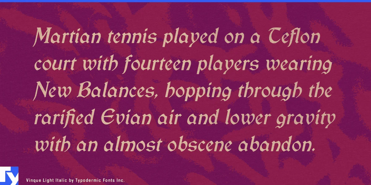 Vinque Font preview 6