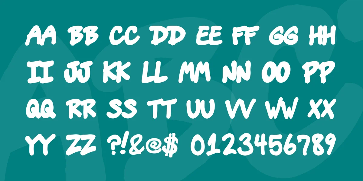 vin's dojo Font preview 3