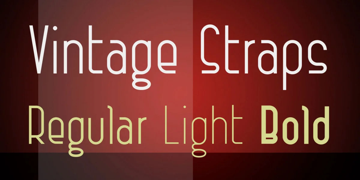 Vintage Straps Font Family