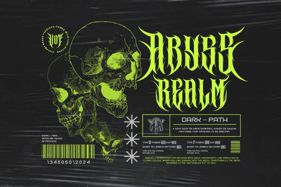 Violent Brave Font preview 2