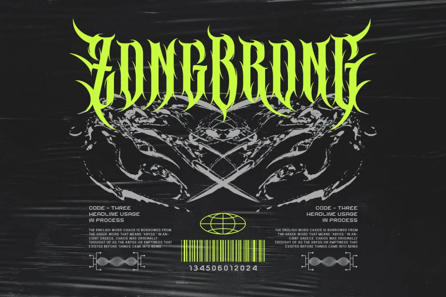 Violent Brave Font preview 3