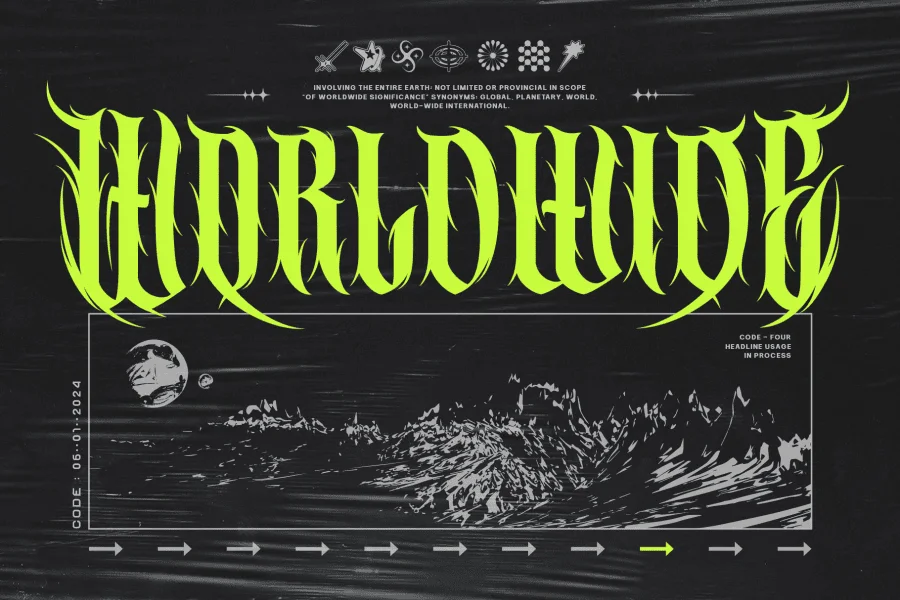 Violent Brave Font preview 5